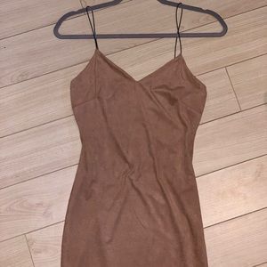 Mocha bodycon dress